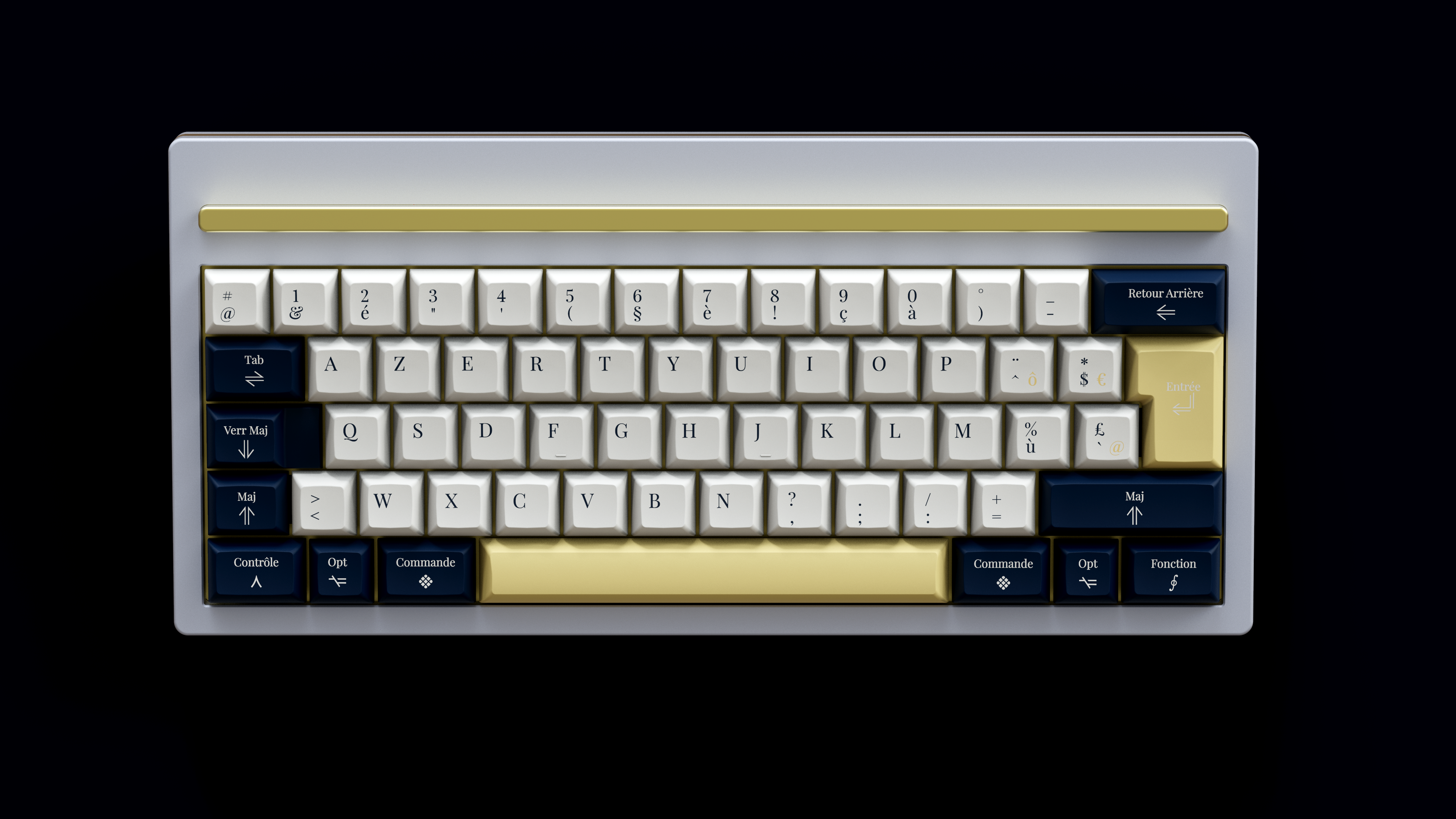 Apple AZERTY on J02. Render by Ulliam.