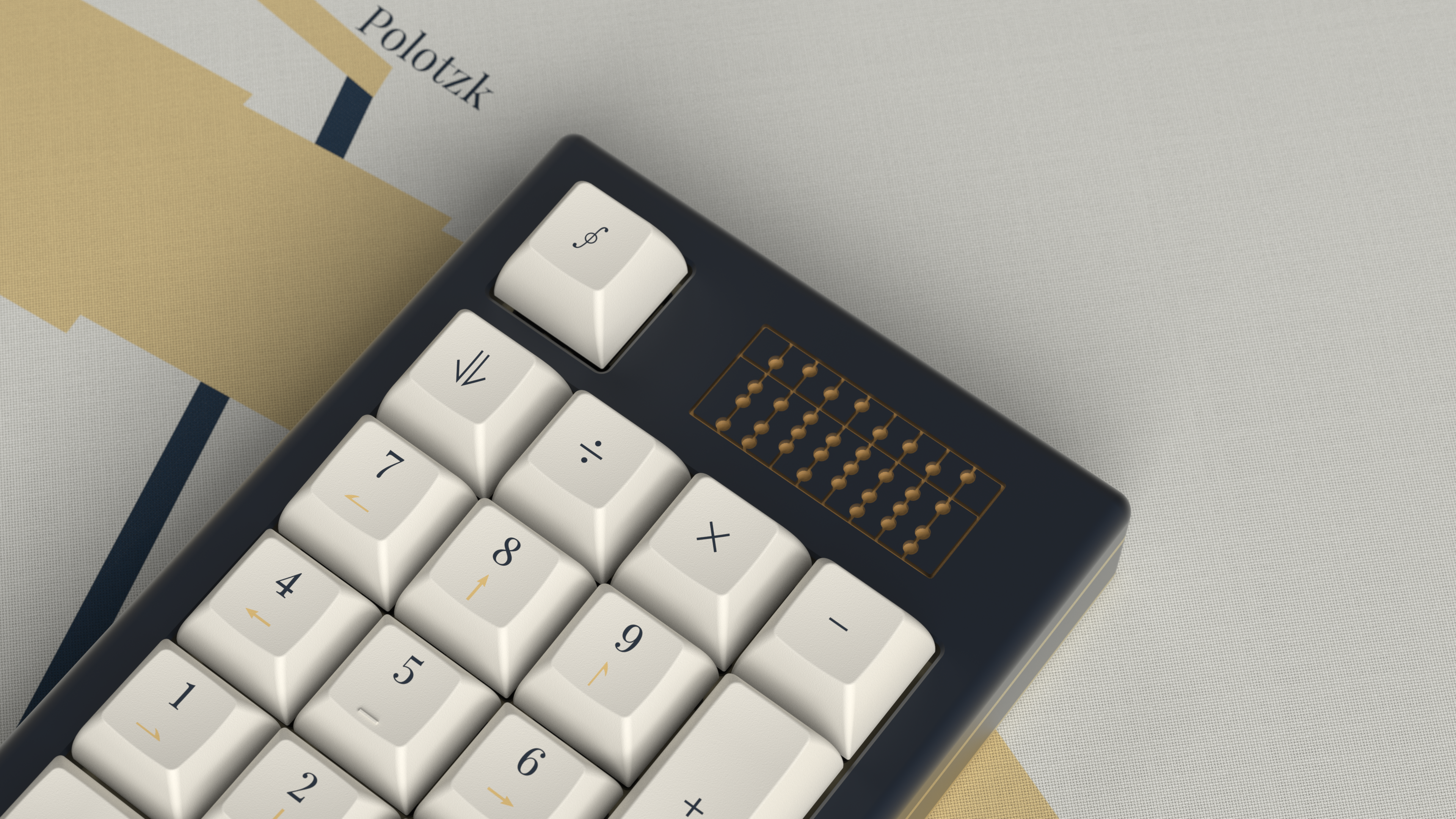 Austrian White Numpad kit on Abacus by SomeGreekGuy (unreleased). Render by manzel.