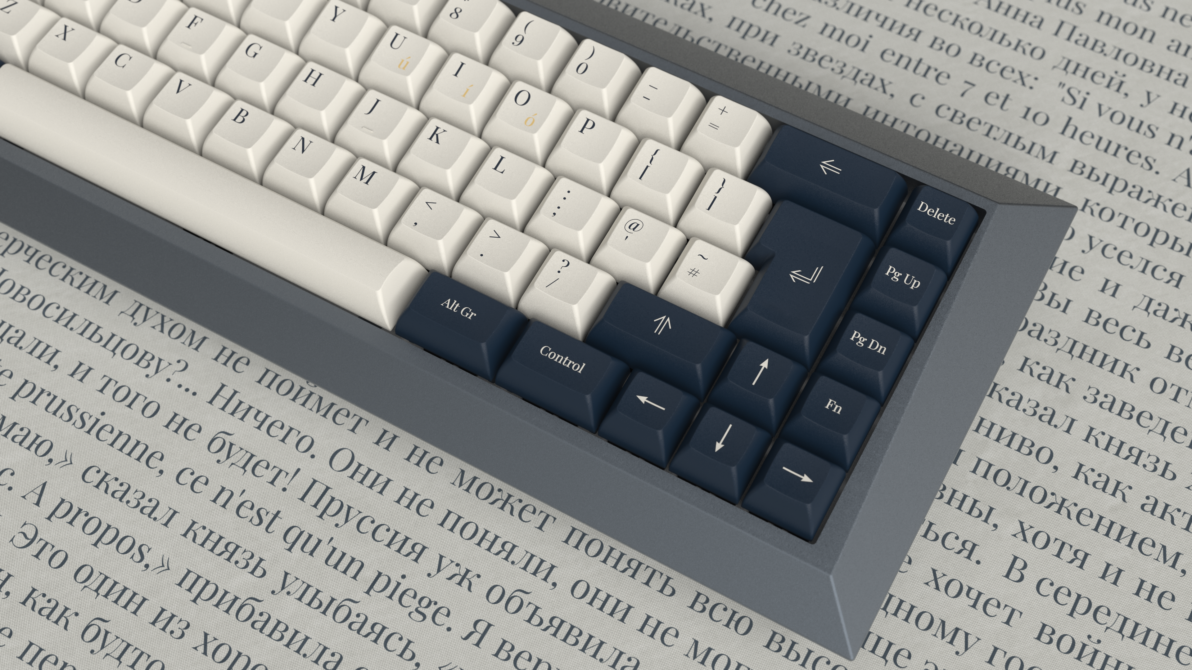 Wellington Alphas and British Navy Alt TKL Mods kit on Conone by kindakeyboards. Render by manzel.
