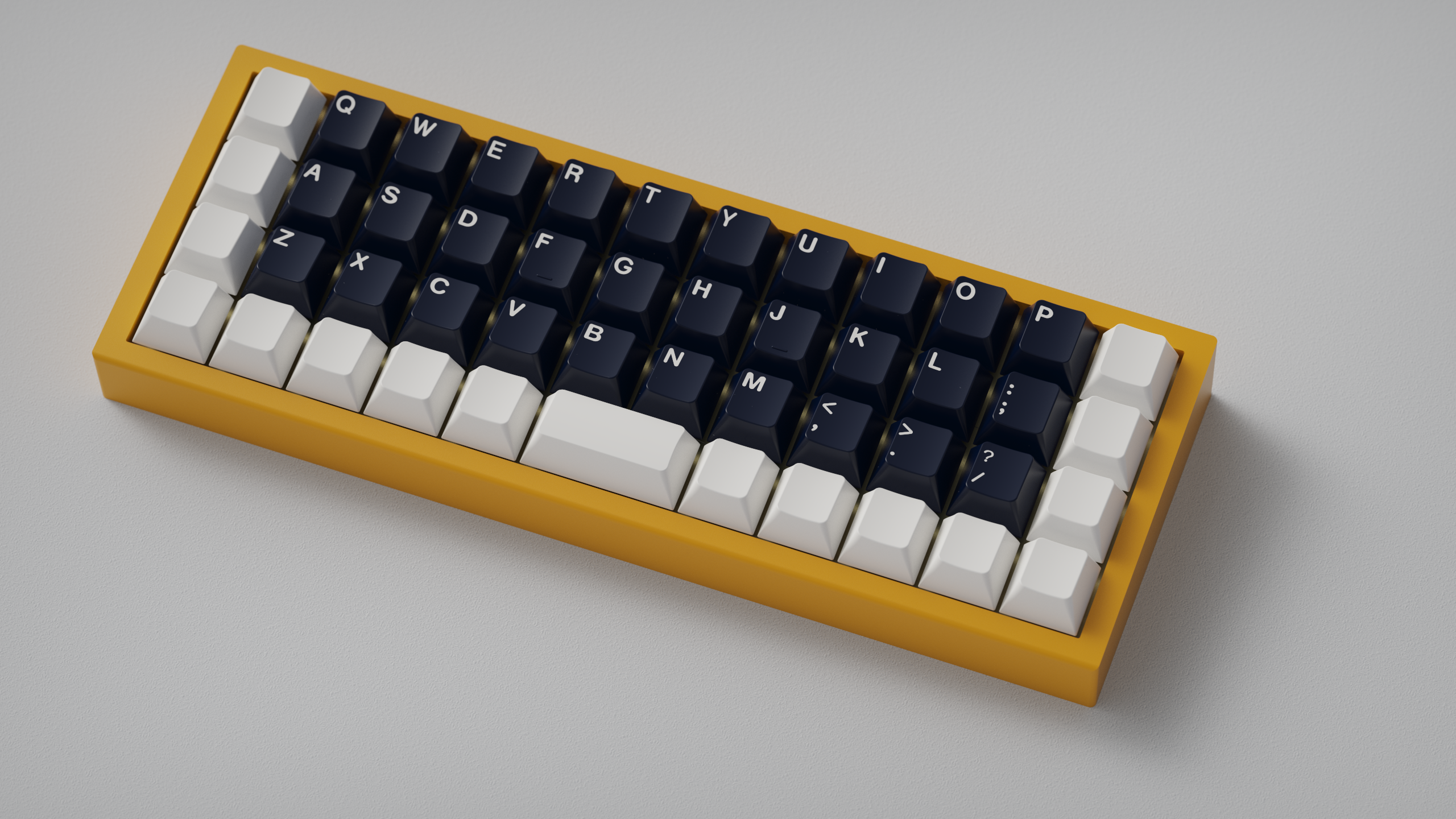 GMK Deep Navy & WS1 Blanks on Minorca