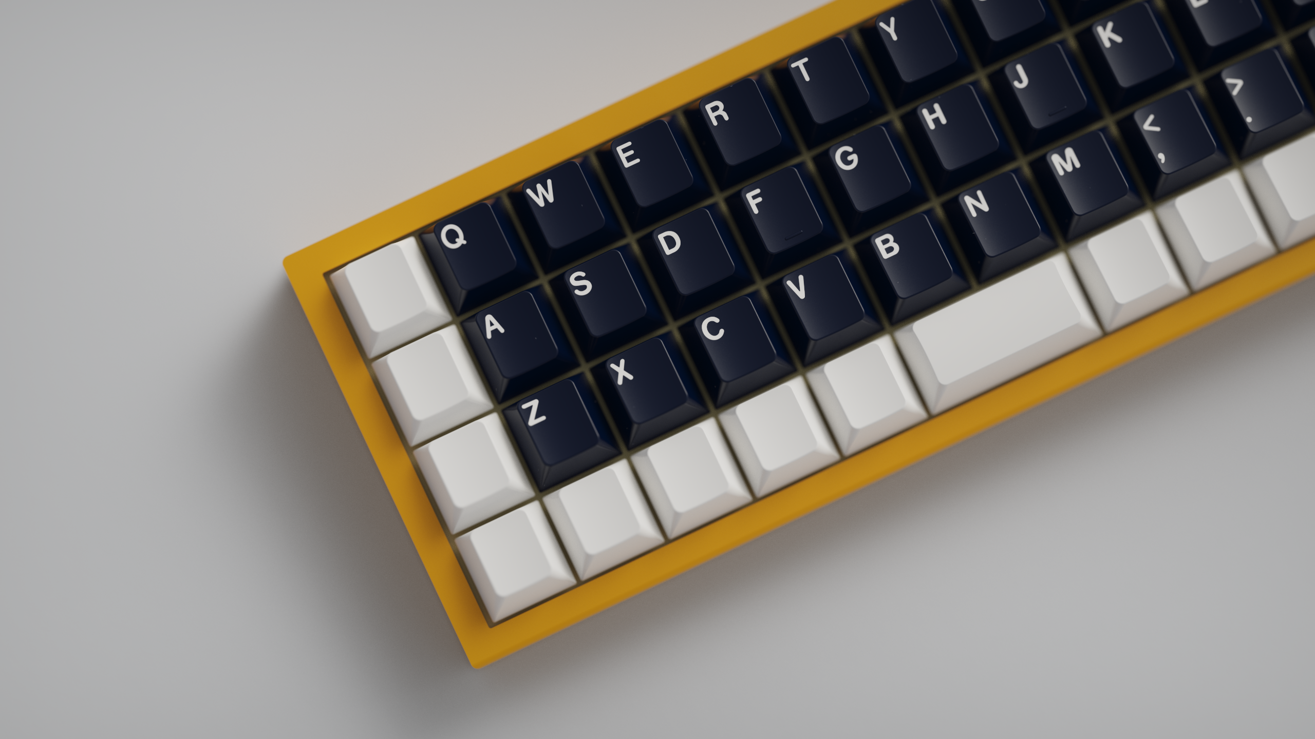 GMK Deep Navy & WS1 Blanks on Minorca