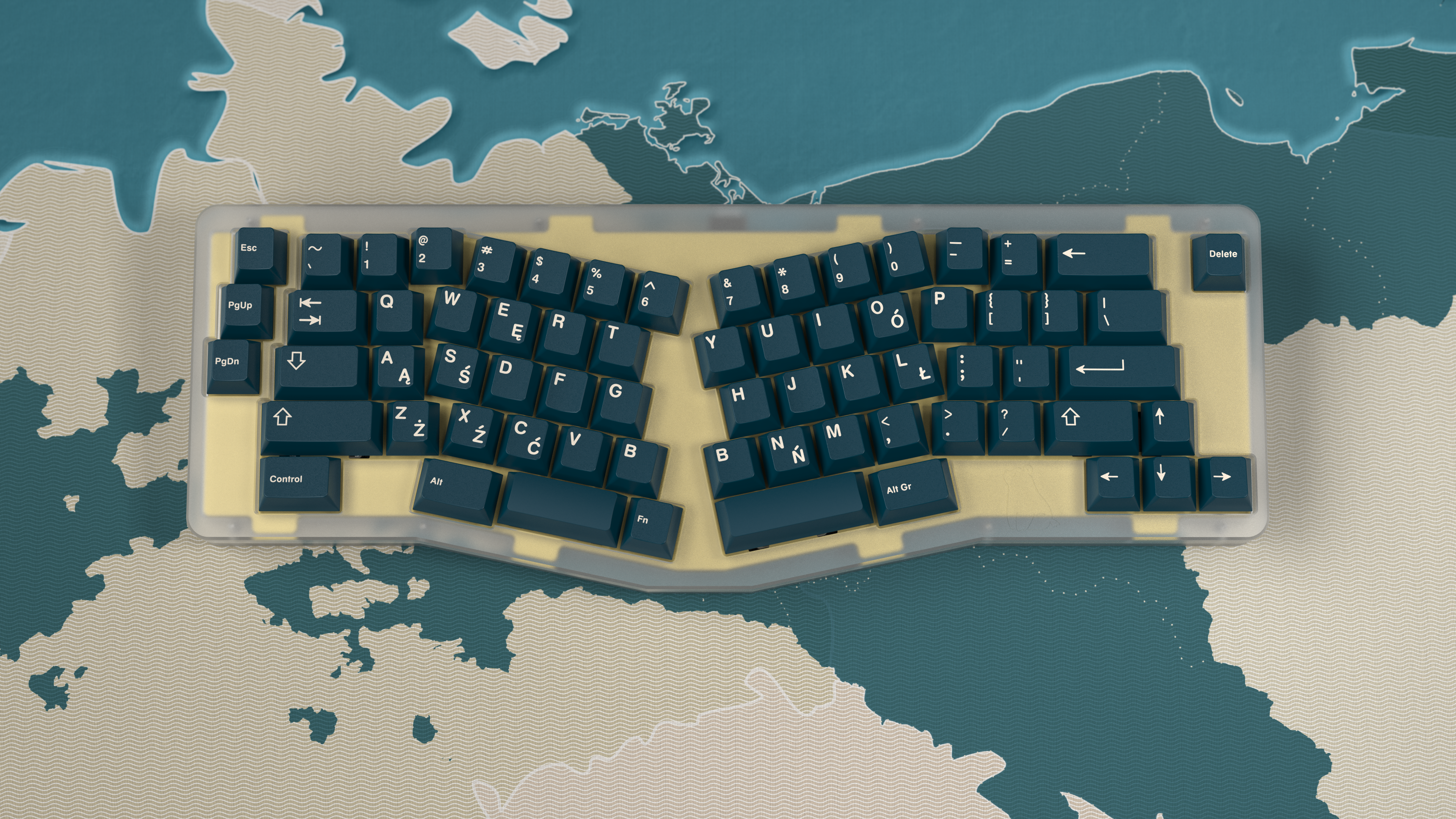 GMK CYL Prussian Blue on Bear by Jacky