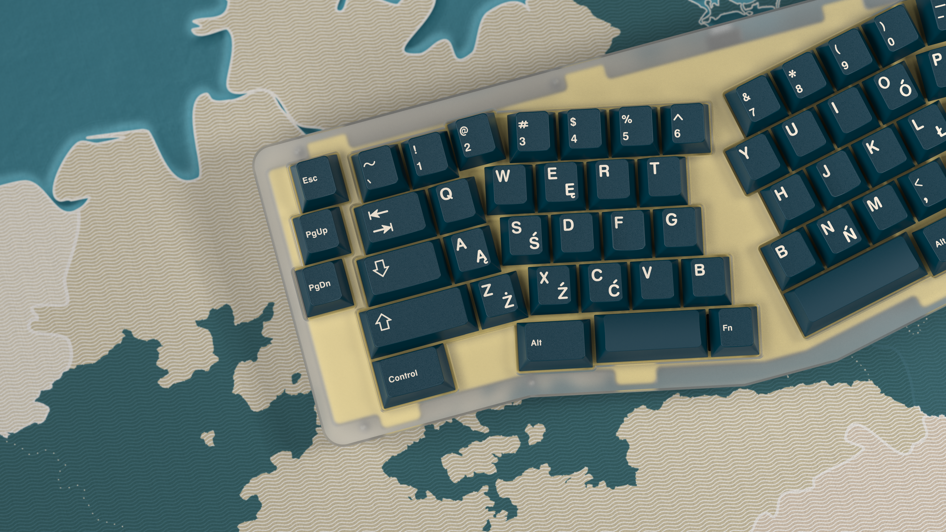 GMK CYL Prussian Blue on Bear by Jacky